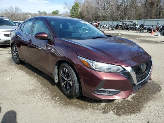 3N1AB8CV2LY259526 - 2020 NISSAN SENTRA SV MAROON photo 4