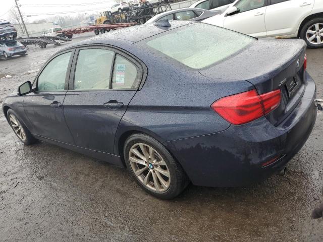 WBA8E5G51GNT93794 - 2016 BMW 320 XI BLUE photo 2