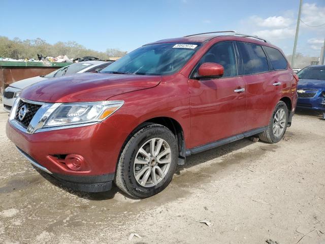 5N1AR2MN9FC673626 - 2015 NISSAN PATHFINDER S RED photo 1