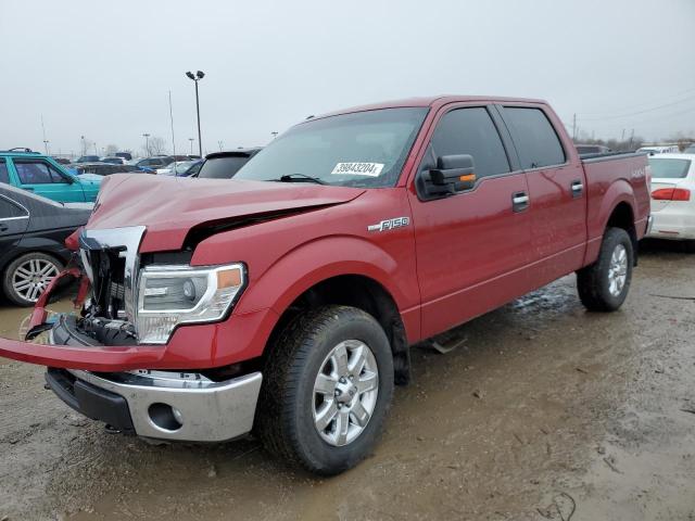 1FTFW1EF5EFB00188 - 2014 FORD F150 SUPERCREW RED photo 1