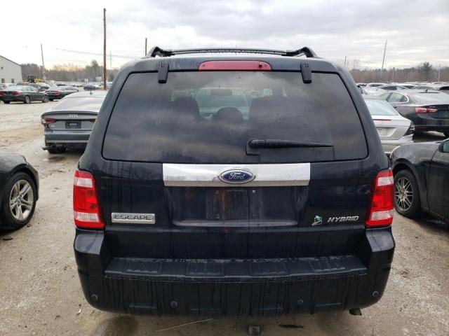 1FMCU59309KB80752 - 2009 FORD ESCAPE HYBRID BLACK photo 6