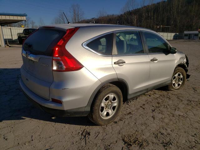 5J6RM4H35GL133406 - 2016 HONDA CR-V LX SILVER photo 3