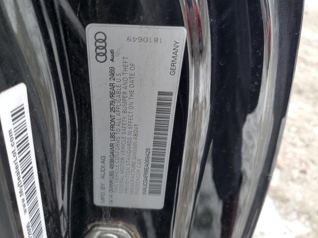 WAUCGAFR8EA069425 - 2014 AUDI S5 PREMIUM PLUS შავი ფოტო 12