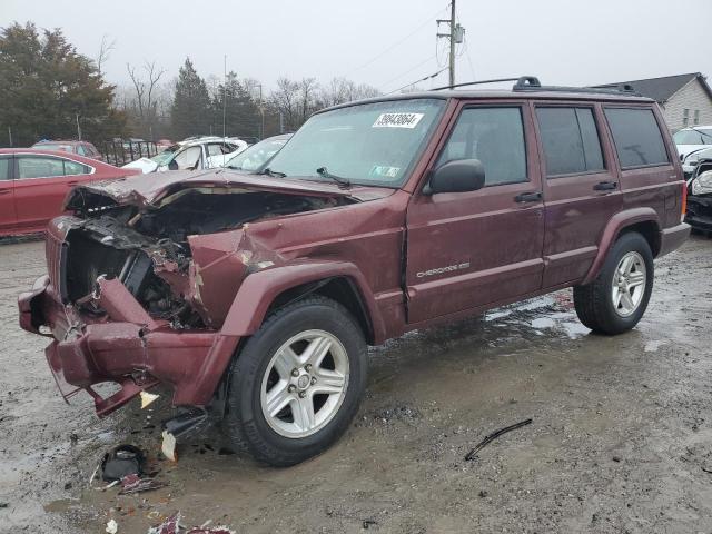 1J4FF58S81L627051 - 2001 JEEP CHEROKEE CLASSIC BURGUNDY photo 1