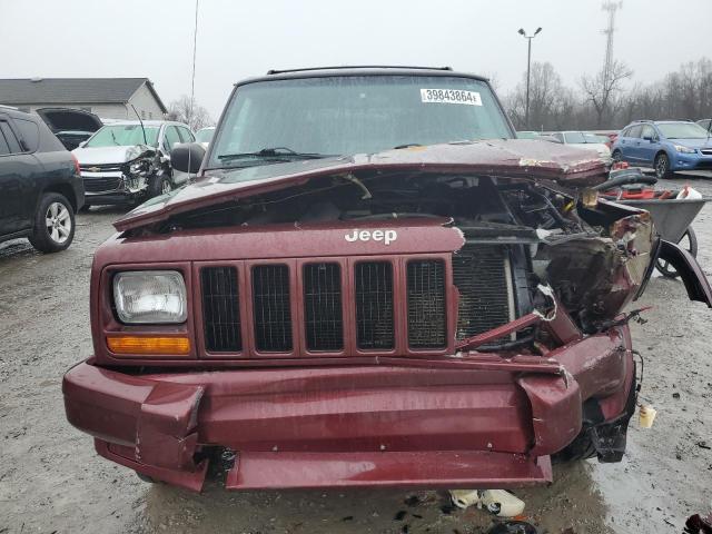 1J4FF58S81L627051 - 2001 JEEP CHEROKEE CLASSIC BURGUNDY photo 5