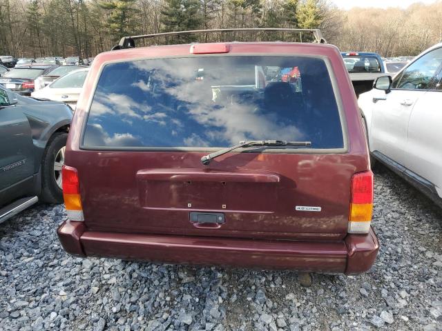 1J4FF58S81L627051 - 2001 JEEP CHEROKEE CLASSIC BURGUNDY photo 6