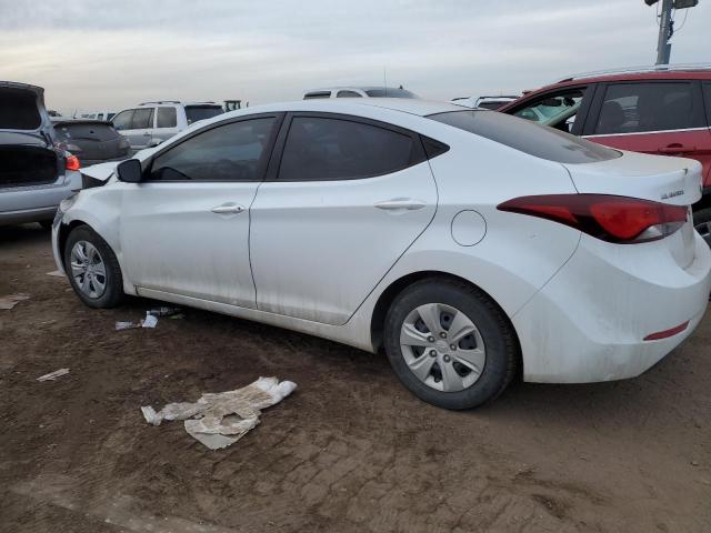 5NPDH4AE8GH738301 - 2016 HYUNDAI ELANTRA SE WHITE photo 2