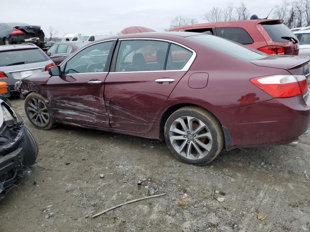 1HGCR2F58EA252759 - 2014 HONDA ACCORD SPORT BURGUNDY photo 1