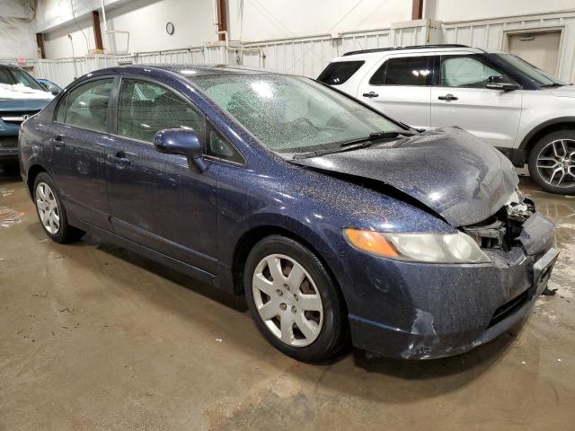 1HGFA16567L004869 - 2007 HONDA CIVIC LX BLUE photo 4