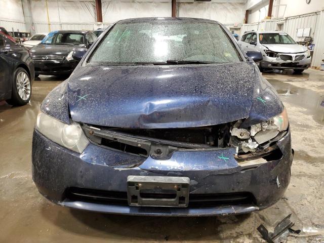 1HGFA16567L004869 - 2007 HONDA CIVIC LX BLUE photo 5