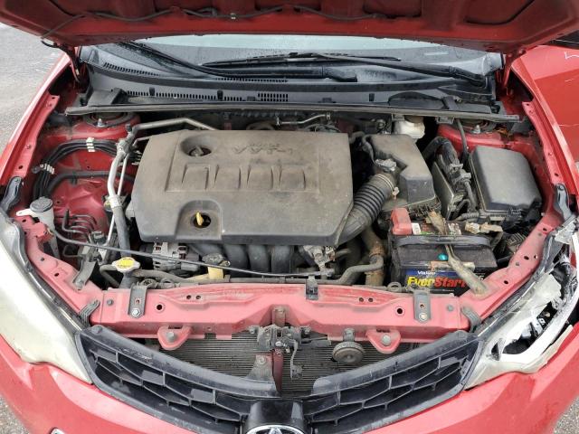 5YFBURHE9EP043136 - 2014 TOYOTA COROLLA L RED photo 11