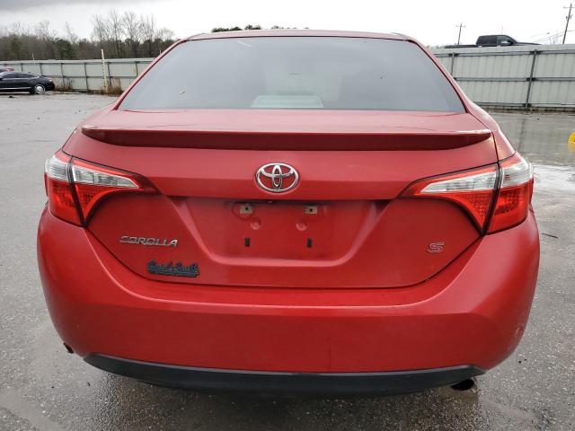 5YFBURHE9EP043136 - 2014 TOYOTA COROLLA L RED photo 6