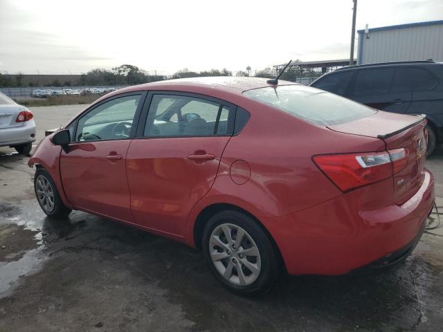 KNADM4A34E6323281 - 2014 KIA RIO LX RED photo 2