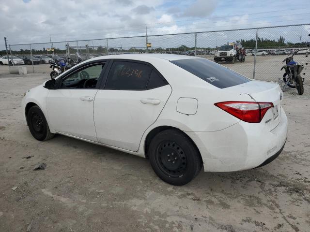 5YFBURHE2GP469639 - 2016 TOYOTA COROLLA L WHITE photo 2