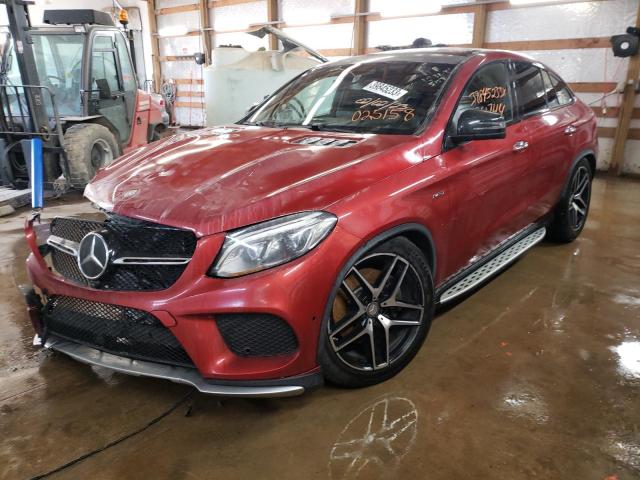 4JGED6EB5GA025158 - 2016 MERCEDES-BENZ GLE COUPE 450 4MATIC RED photo 1