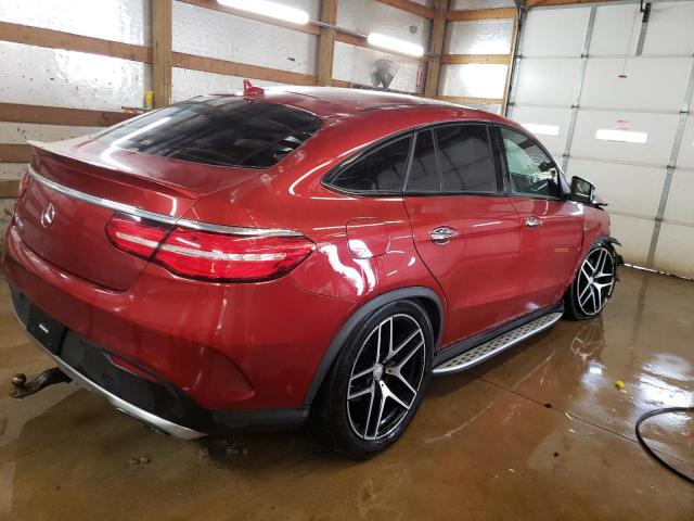 4JGED6EB5GA025158 - 2016 MERCEDES-BENZ GLE COUPE 450 4MATIC RED photo 3