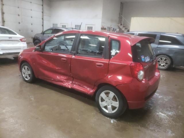 KL1TD66E59B378539 - 2009 CHEVROLET AVEO LS 勃艮第红 照片 2