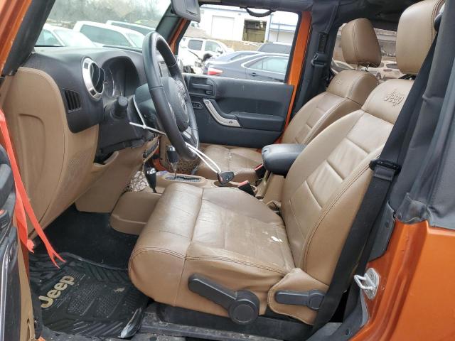 1J4GA5D10BL546143 - 2011 JEEP WRANGLER SAHARA ORANGE photo 7