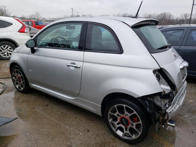 3C3CFFBRXCT351410 - 2012 FIAT 500 SPORT SILVER photo 2