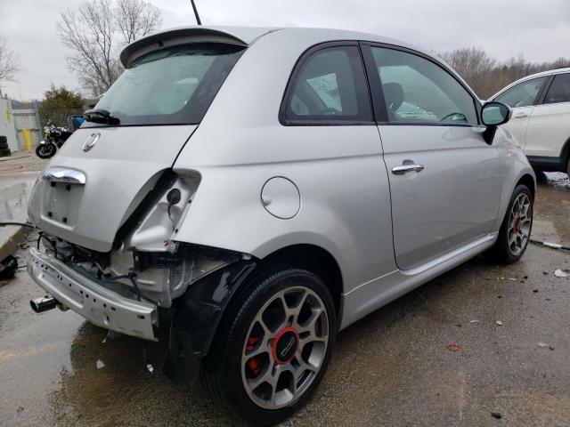 3C3CFFBRXCT351410 - 2012 FIAT 500 SPORT SILVER photo 3