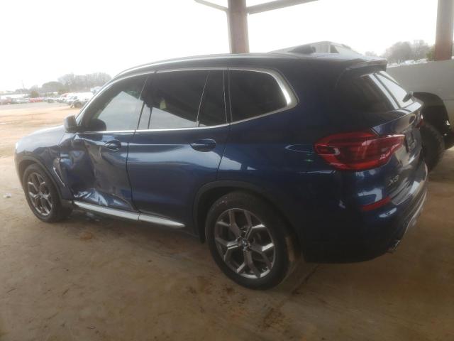 5UXTY3C04L9D18482 - 2020 BMW X3 SDRIVE30I Blau Foto 2