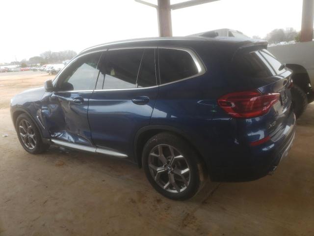 5UXTY3C04L9D18482 - 2020 BMW X3 SDRIVE30I BLUE photo 2