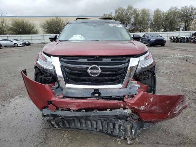 5N1DR3CA9NC250772 - 2022 NISSAN PATHFINDER SL RED photo 5