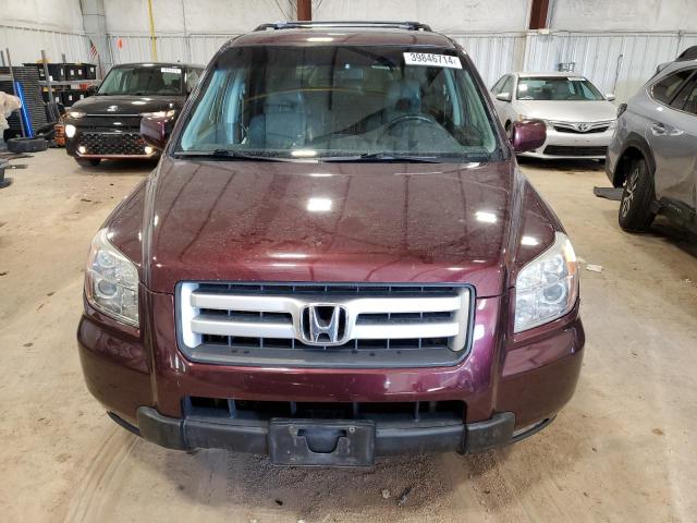 5FNYF18647B015239 - 2007 HONDA PILOT EXL BURGUNDY photo 5