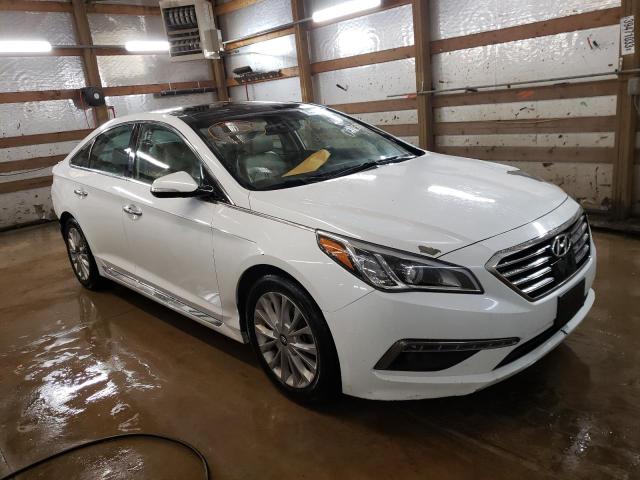 5NPE34AF1FH028568 - 2015 HYUNDAI SONATA SPORT WHITE photo 4