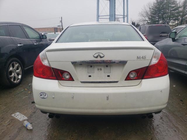 JNKBY01E57M401878 - 2007 INFINITI M45 BASE WHITE photo 6