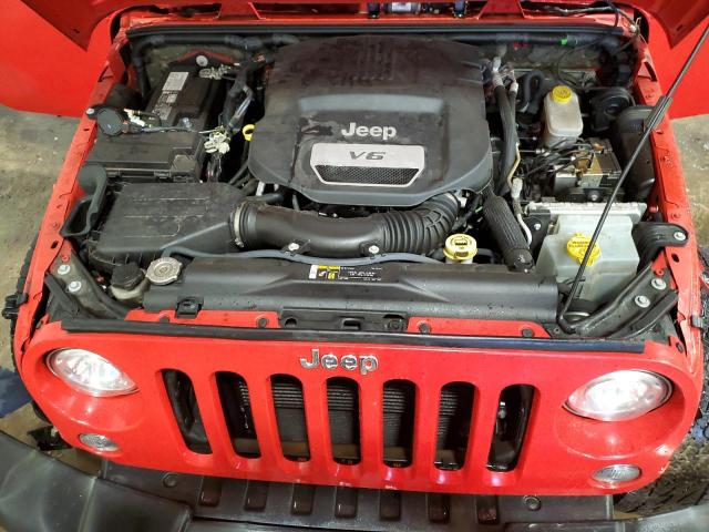 1C4BJWDG3JL899243 - 2018 JEEP WRANGLER U SPORT RED photo 11