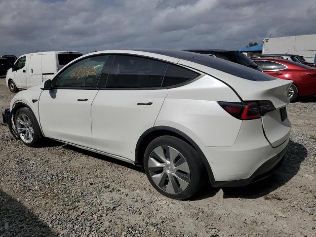 5YJYGDED8MF131430 - 2021 TESLA MODEL Y WHITE photo 2