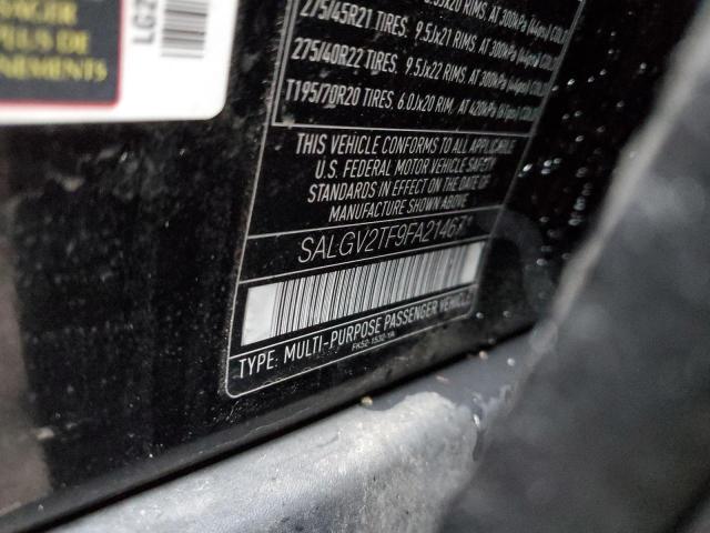 SALGV2TF9FA214671 - 2015 LAND ROVER RANGE ROVE AUTOBIOGRAPHY BLACK photo 12