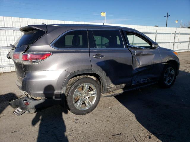 5TDDKRFH1GS349611 - 2016 TOYOTA HIGHLANDER LIMITED GRAY photo 3