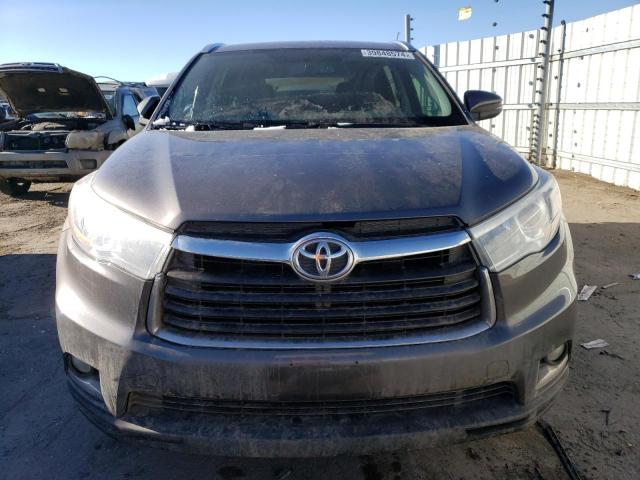 5TDDKRFH1GS349611 - 2016 TOYOTA HIGHLANDER LIMITED GRAY photo 5