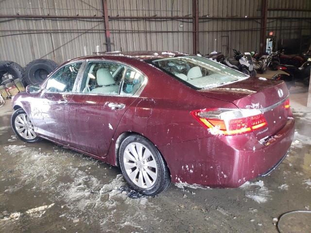 1HGCR2F88DA084761 - 2013 HONDA ACCORD EXL BURGUNDY photo 2