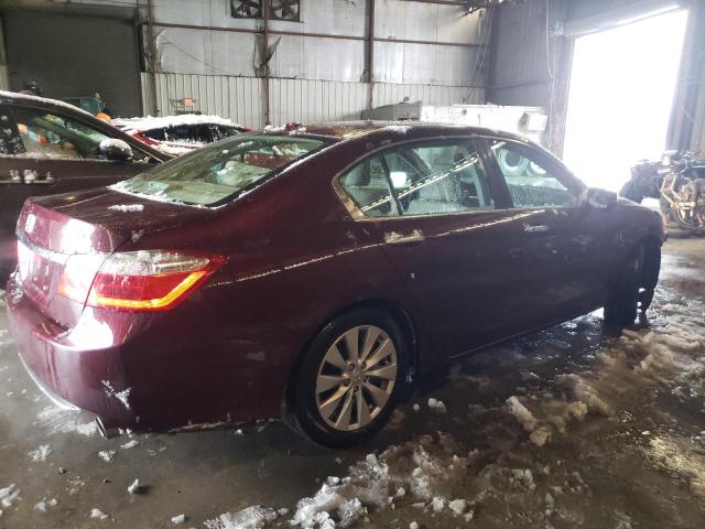 1HGCR2F88DA084761 - 2013 HONDA ACCORD EXL BURGUNDY photo 3