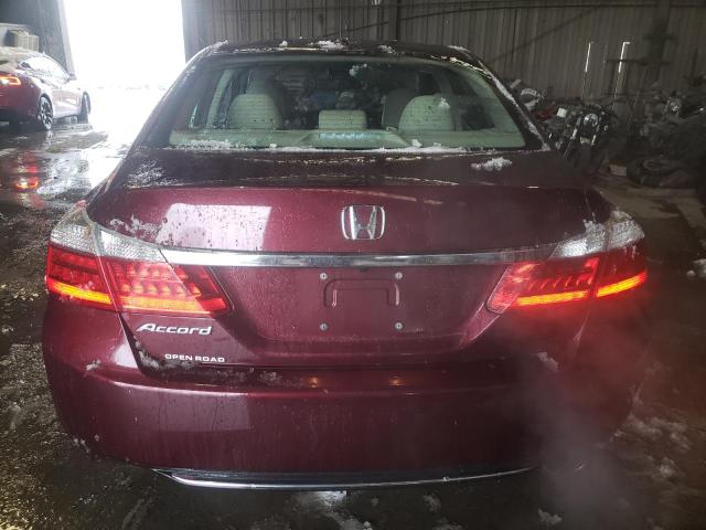 1HGCR2F88DA084761 - 2013 HONDA ACCORD EXL BURGUNDY photo 6