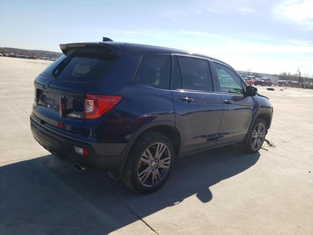 5FNYF8H53MB019696 - 2021 HONDA PASSPORT EXL Mavi foto 3