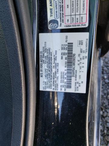 3FAHP0KC5BR200290 - 2011 FORD FUSION SPORT BLACK photo 12