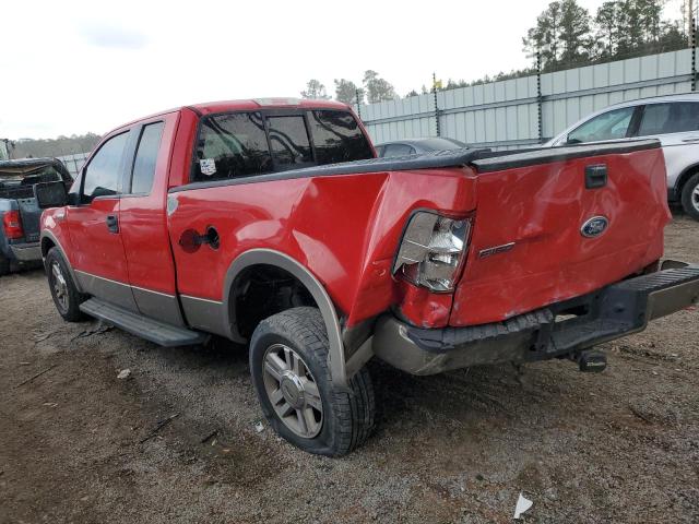 1FTPX12585NC09277 - 2005 FORD F150 RED photo 2