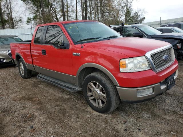 1FTPX12585NC09277 - 2005 FORD F150 RED photo 4