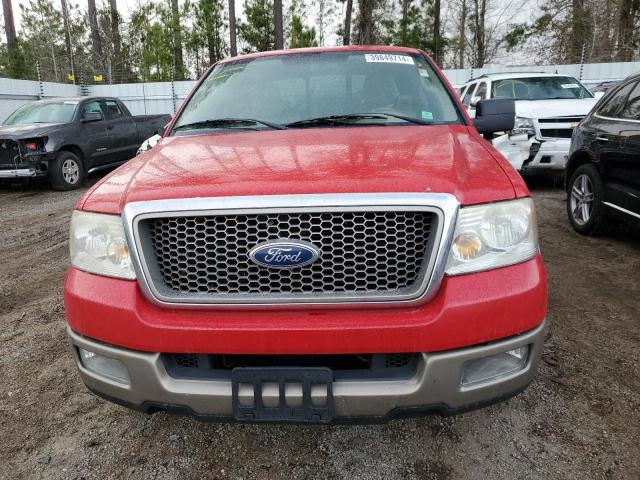 1FTPX12585NC09277 - 2005 FORD F150 RED photo 5