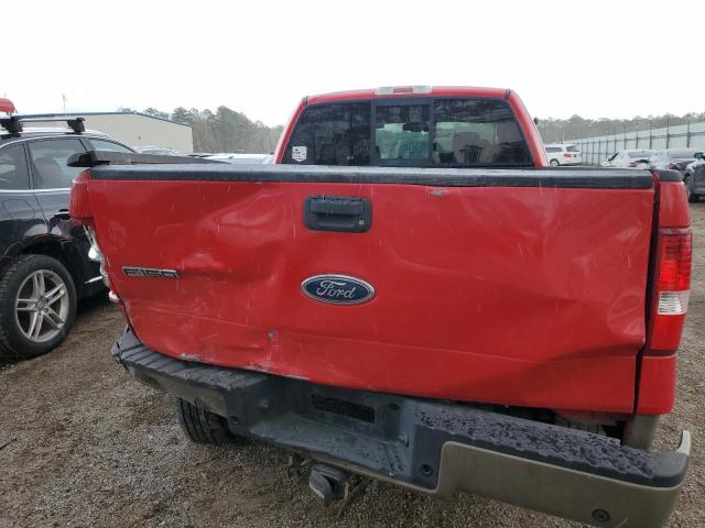 1FTPX12585NC09277 - 2005 FORD F150 RED photo 6