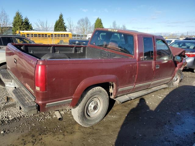 1GTGK29R9VE524778 - 1997 GMC SIERRA K2500 BURGUNDY photo 3