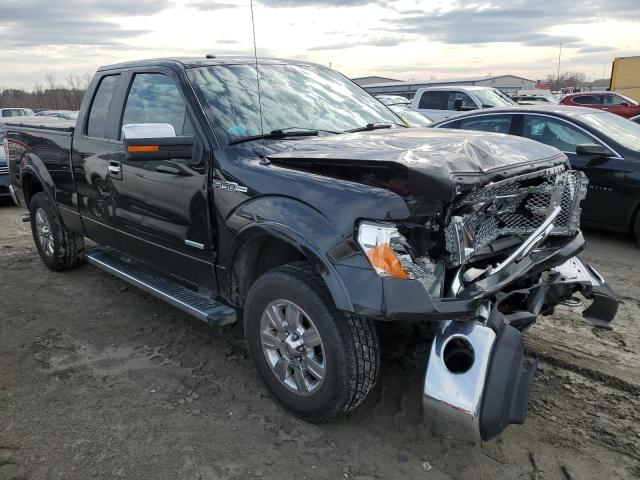 1FTFX1ET9CFB13493 - 2012 FORD F150 SUPER CAB BLACK photo 4