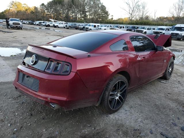 1ZVBP8CFXE5324678 - 2014 FORD MUSTANG GT BURGUNDY photo 3