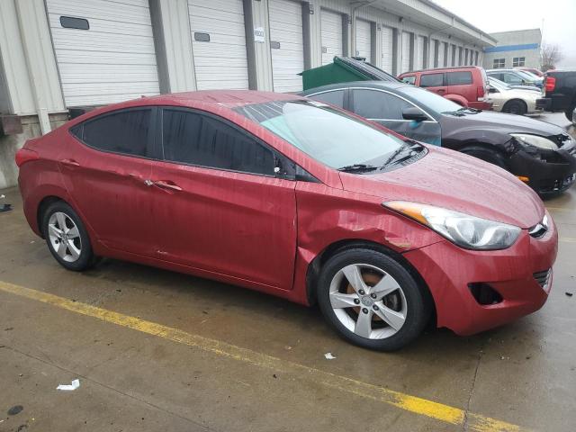 5NPDH4AE6DH440955 - 2013 HYUNDAI ELANTRA GLS RED photo 4