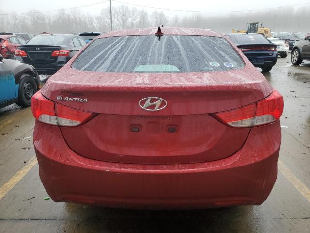 5NPDH4AE6DH440955 - 2013 HYUNDAI ELANTRA GLS RED photo 6