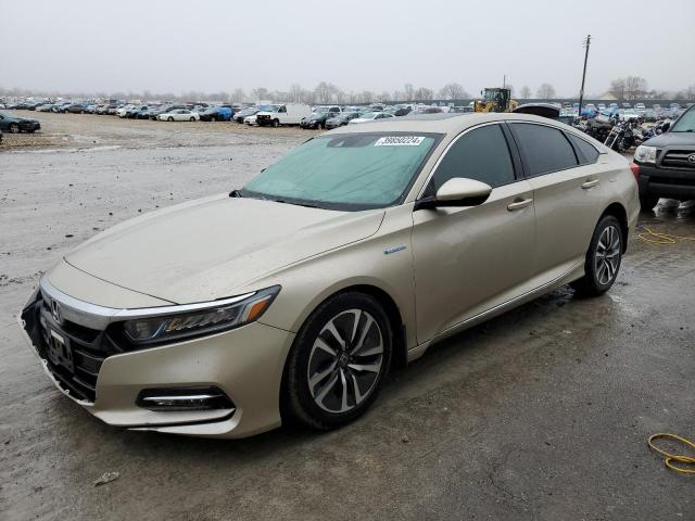 1HGCV3F5XJA000927 - 2018 HONDA ACCORD HYBRID EXL GOLD photo 1